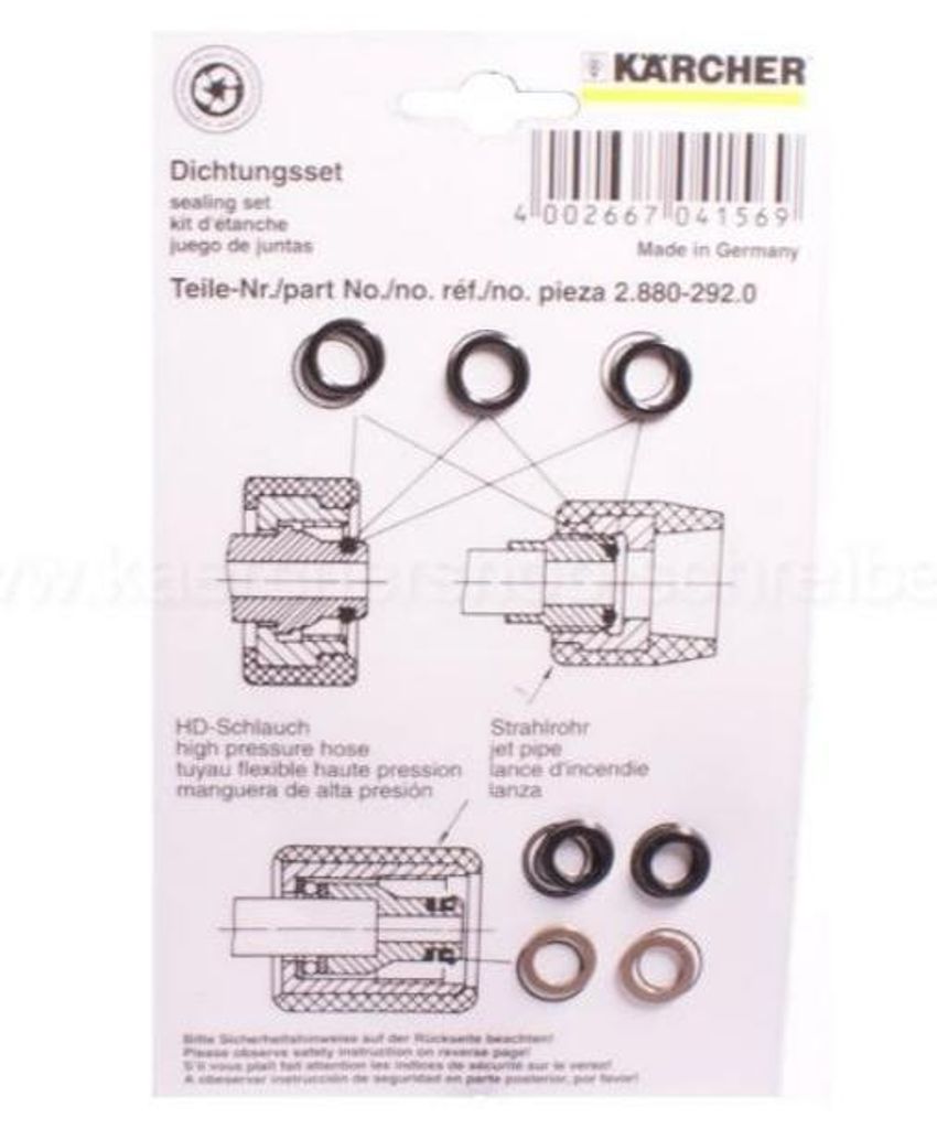 KARCHER Adapter Hochdruckreiniger 2.880-292.0 Blisterpack Produktbild 