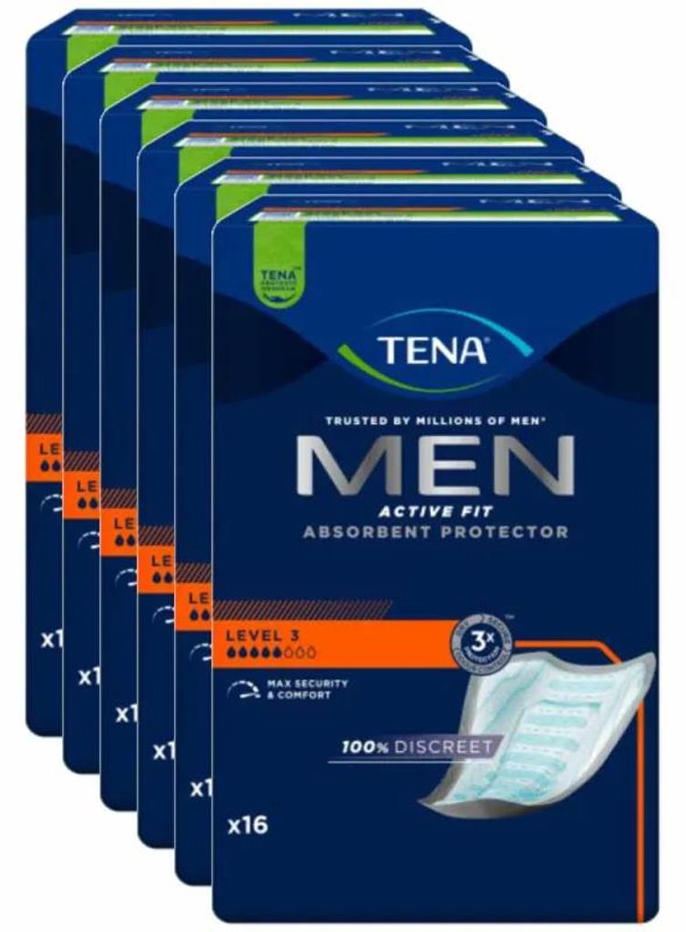 TENA Men Active Fit Level 3 Inkontinenzeinlagen Herren 96 Produktbild 