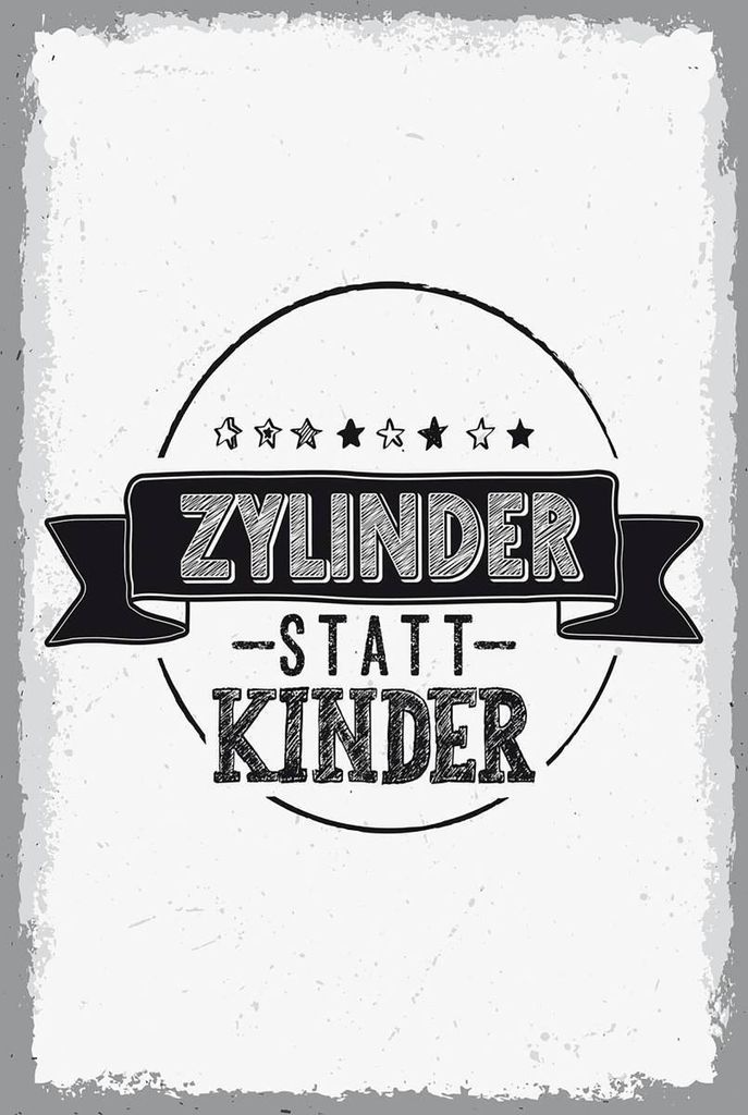 vianmo Holzschild 18x12 cm lustig Zylinder statt Kinder