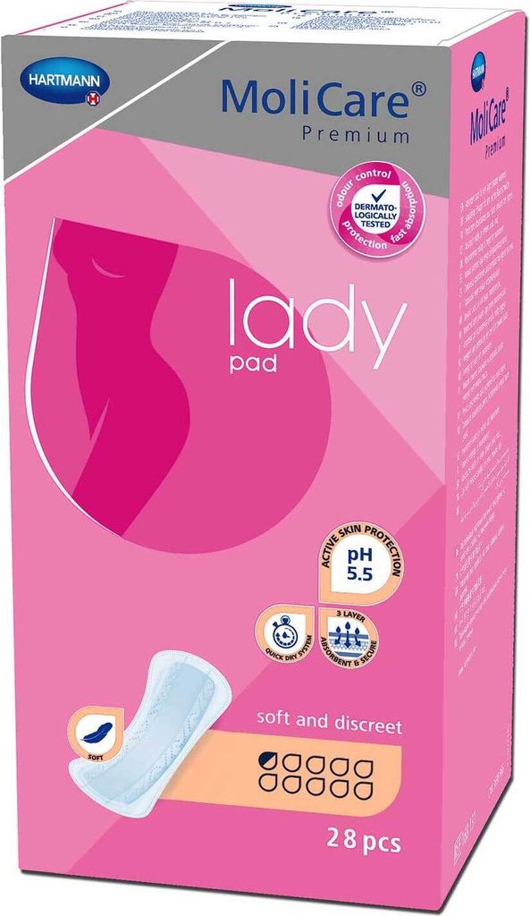 MoliCare Premium lady pad 1,5 Tropfen, 24X14 St Produktbild 