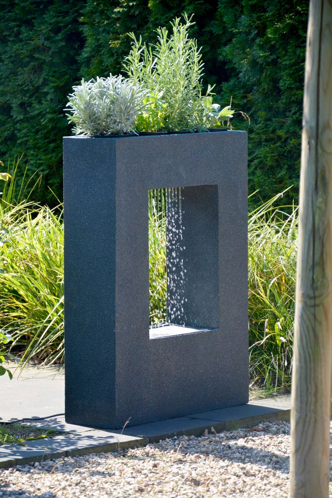 dobar Großer Design Garten-Brunnen mit Pumpe und LEDŽs, Produktbild 7