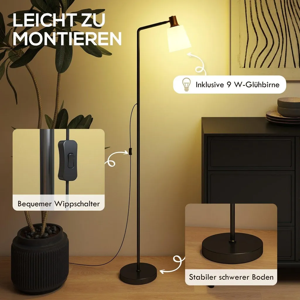 Luminaire de lecture LED avec tête ajustable et éclairage modulable