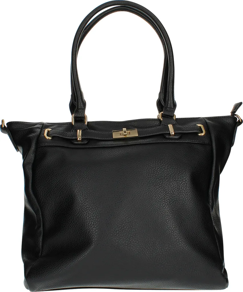 Borsa a Tracolla Gallantry Paris | Similpelle Nera Effetto Martellato
