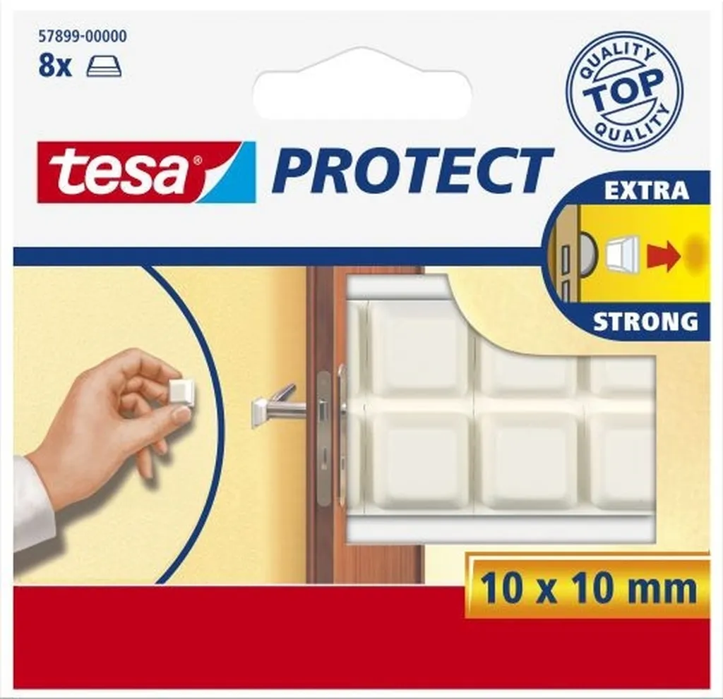 Protection de meubles Protect 10x10mm blanc anti-rayure paquet de 20