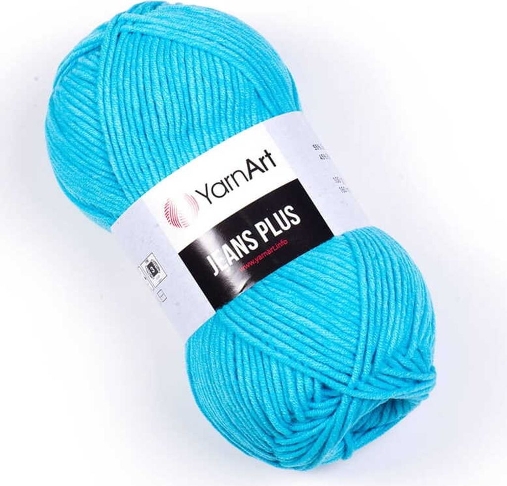 YarnArt Jeans Plus příze 100 g / 160 m - barva 33 tyrkysová Obrázek produktu 