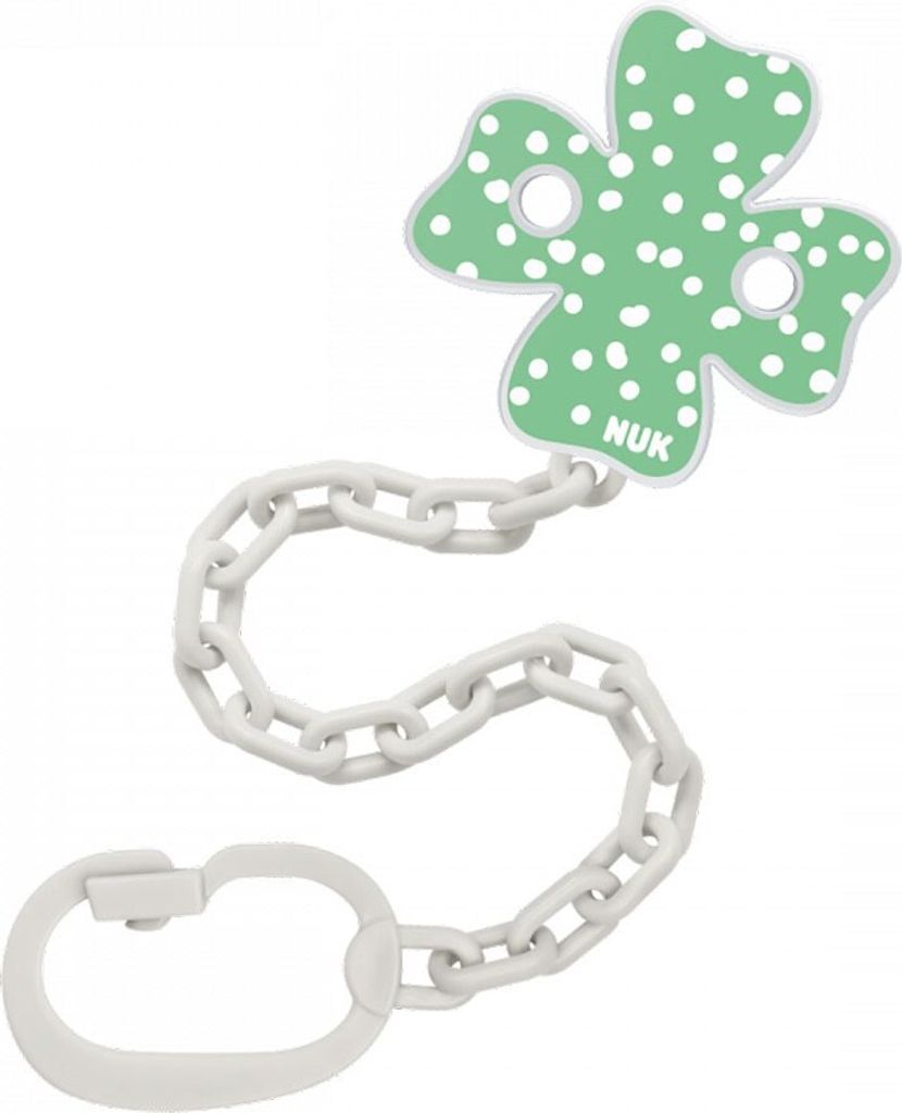 Catena portaciuccio NUK con clip verde Immagine del prodotto 