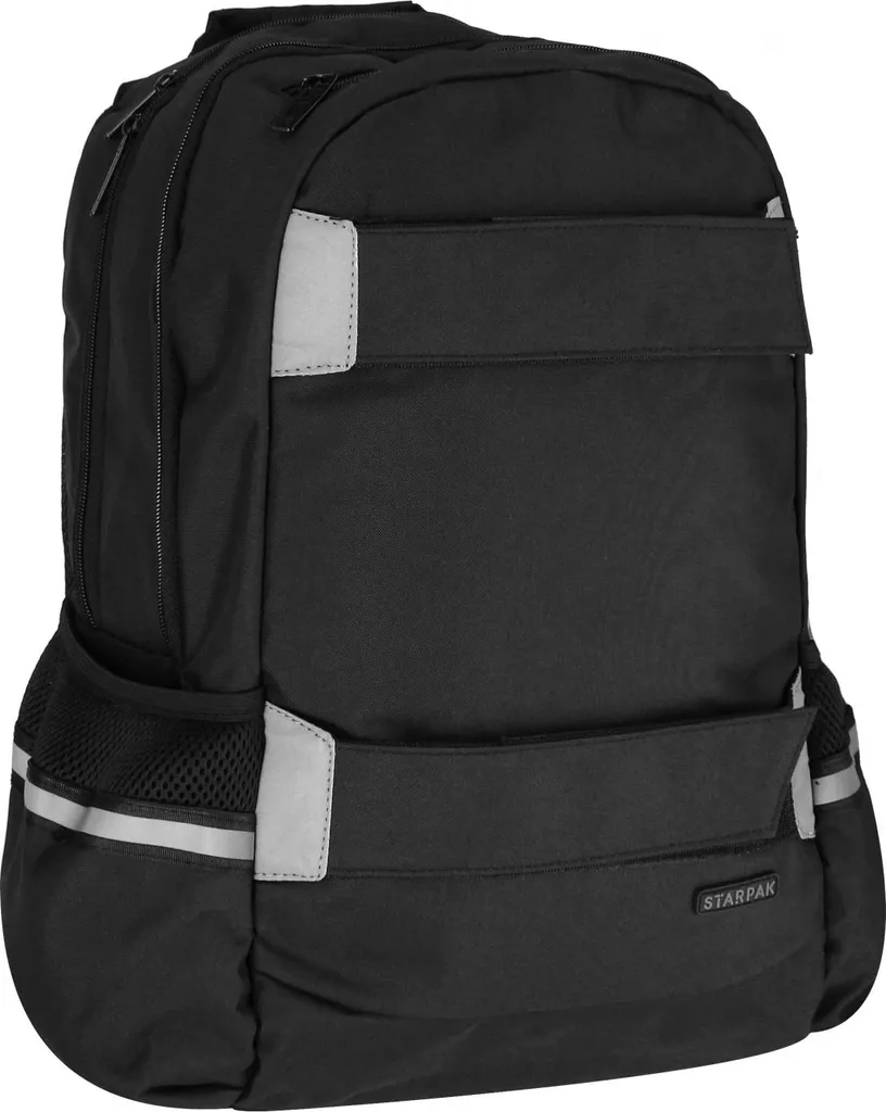 Sac à dos Starpak Noir Jeunesse : Confort rembourré et multi-poches