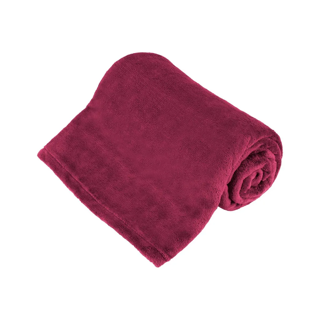 Coperta Microplush Teesa TSA8901 150x200 Bordeaux | Comfort Certificato