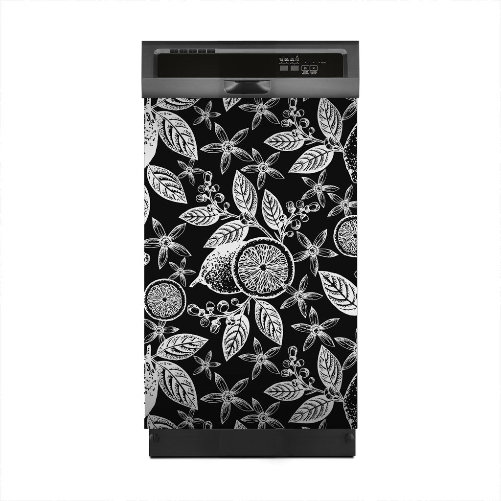 Magnete Dekorative 45x70 cm Küche Magnetmatte Spülmaschine - Blüten und Zweige