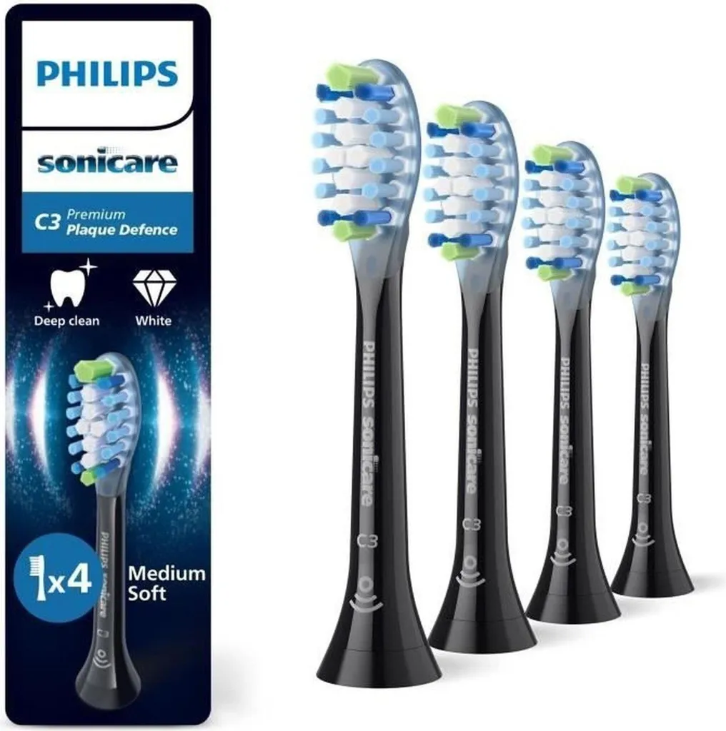 Têtes de brosse Sonicare Plaque Defense Pack de 4 Moyennement Souples