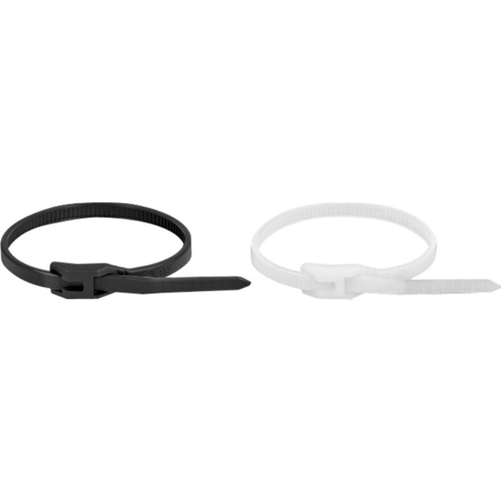 Delock Kabelbinder mit flachem Kopf L 150 x B 3,6 mm 100 Produktbild 