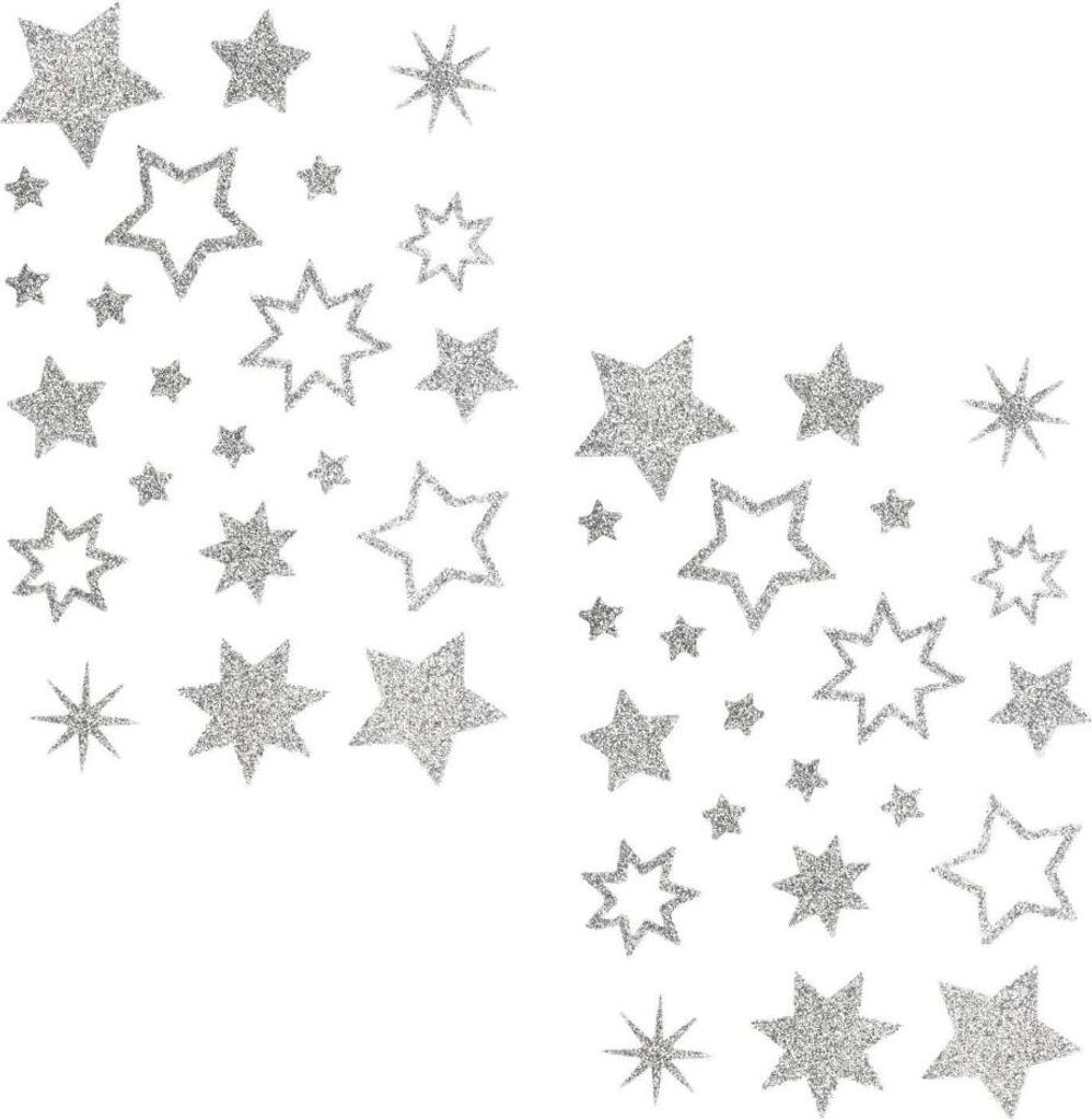 Oblique Unique 44 Glitzernde Funkelnde Sterne Sticker Produktbild 