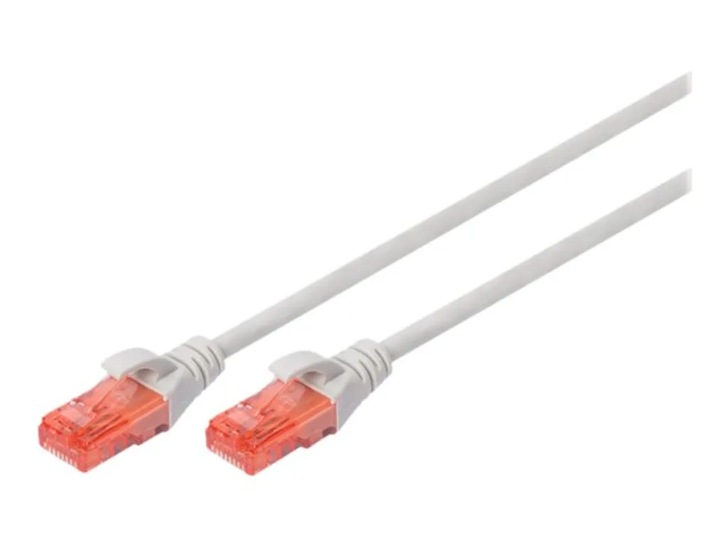 DIGITUS DK-1617-005-10 Cavo patch DIGITUS Cat. 6, U/UTP, LSZH, 0,5 m, grigio, set