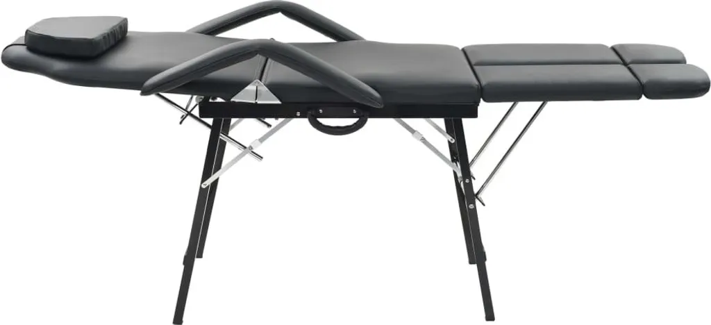 Fauteuil cosmétique pliable noir : confort pro pour petits espaces