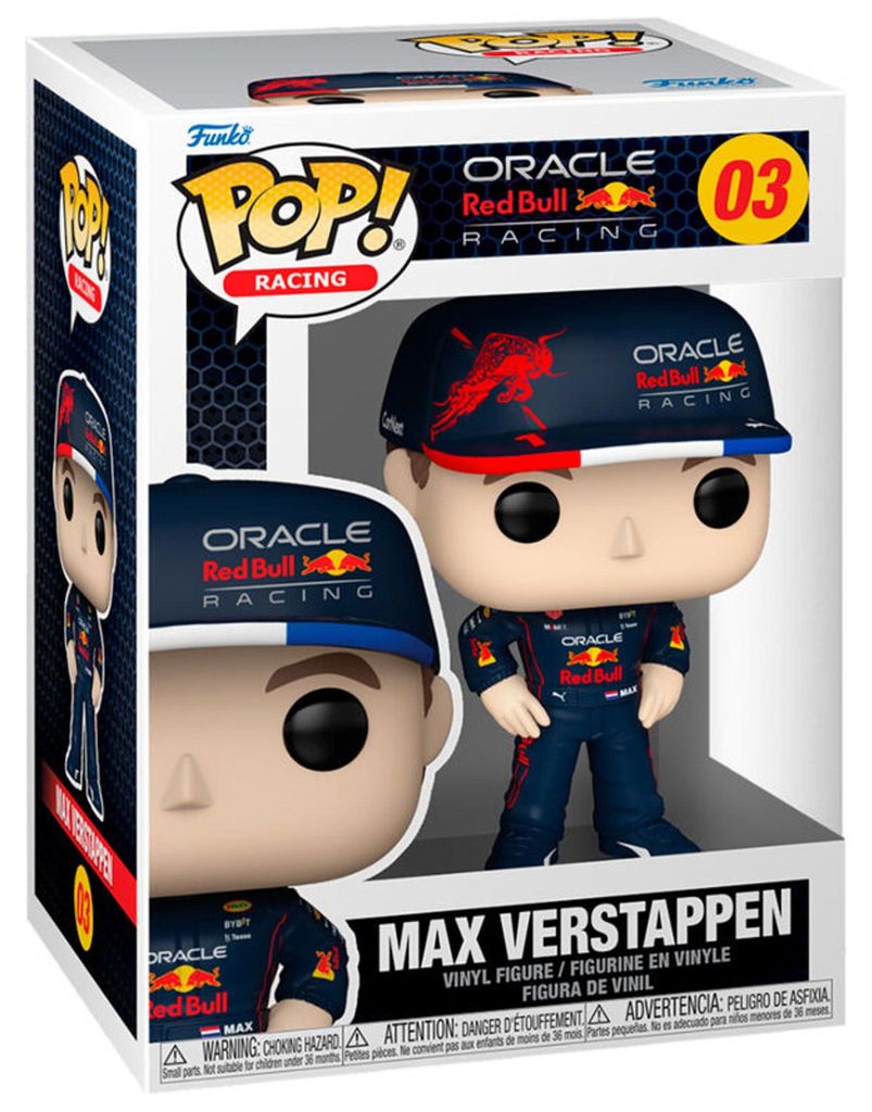 Statuetta Funko POP Formula 1 3 Max Verstappen Immagine del prodotto 