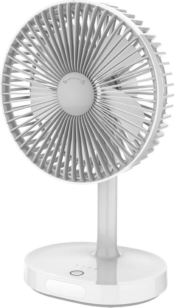 Platinet rechargeable fan 3000mAh, white/grey (45242)