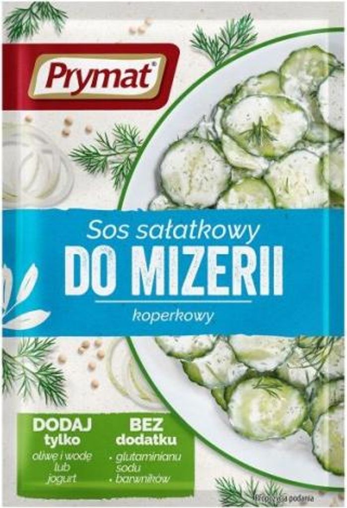 Sos sałatkowy do mizerii koperkowy 9g Prymat Zdjęcie produktu 