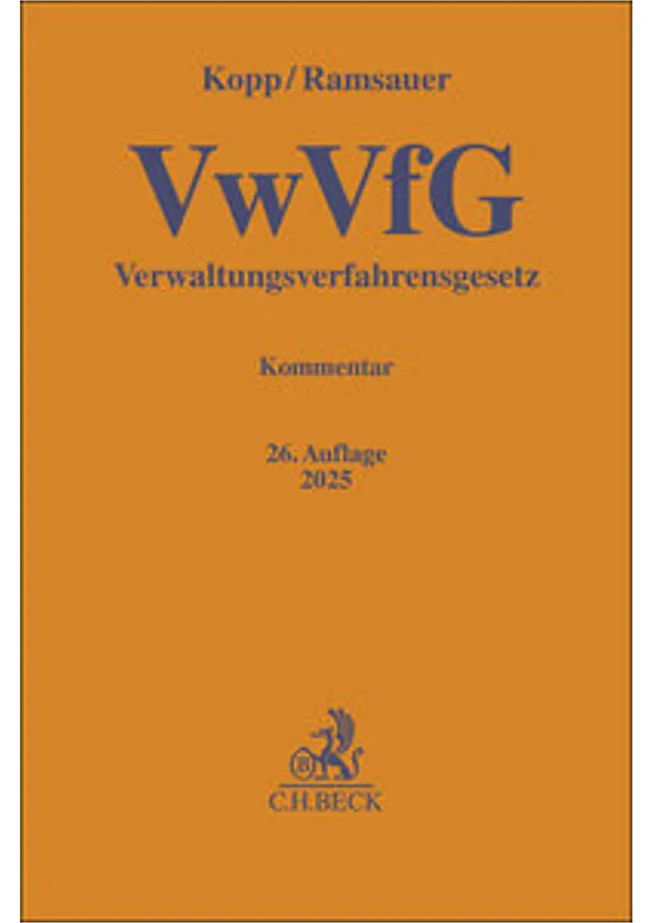 Verwaltungsverfahrensgesetz VwVfG - Texte Intégral et Annoté - 2024