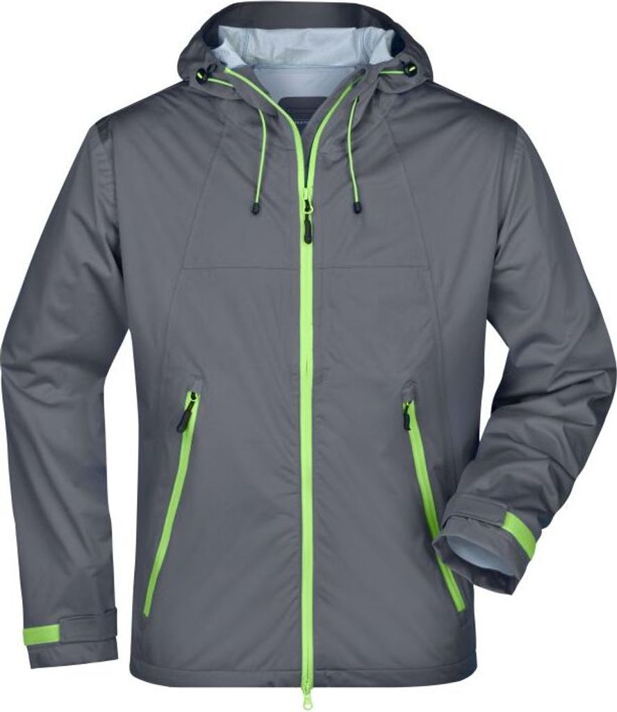 Men's Outdoor Jacket iron-grey/green, Gr. M Produktbild 