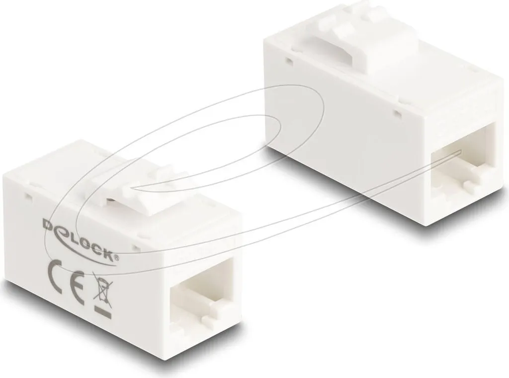 Modulo Keystone RJ45 Delock Cat 6A UTP Bianco | Spedizione Rapida