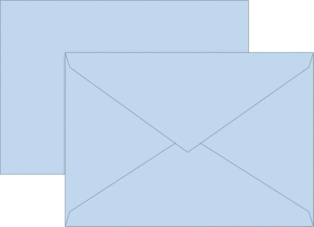 Enveloppes pour Invitations Bleu Clair C6 Brunnen Papier de Qualité