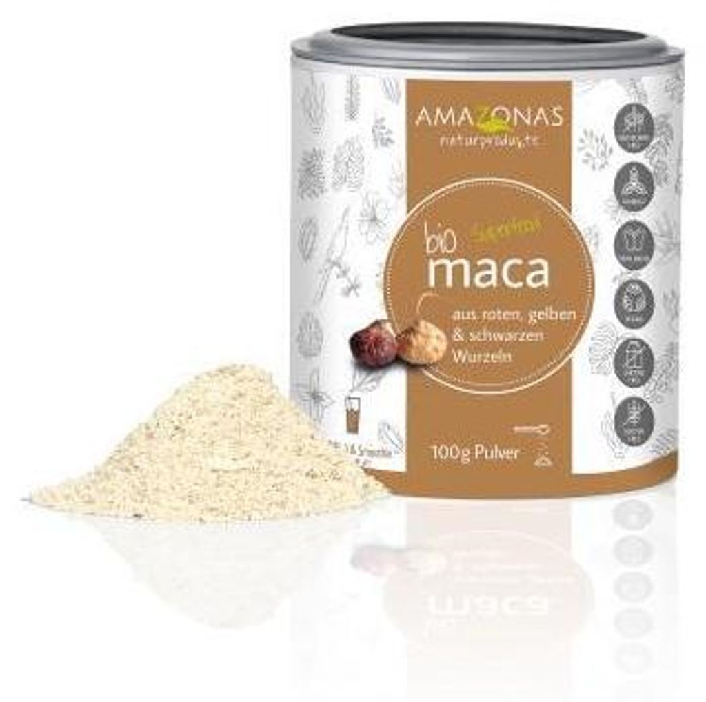 AMAZONAS Naturprodukte Maca Pulver, 100 g Pulver
