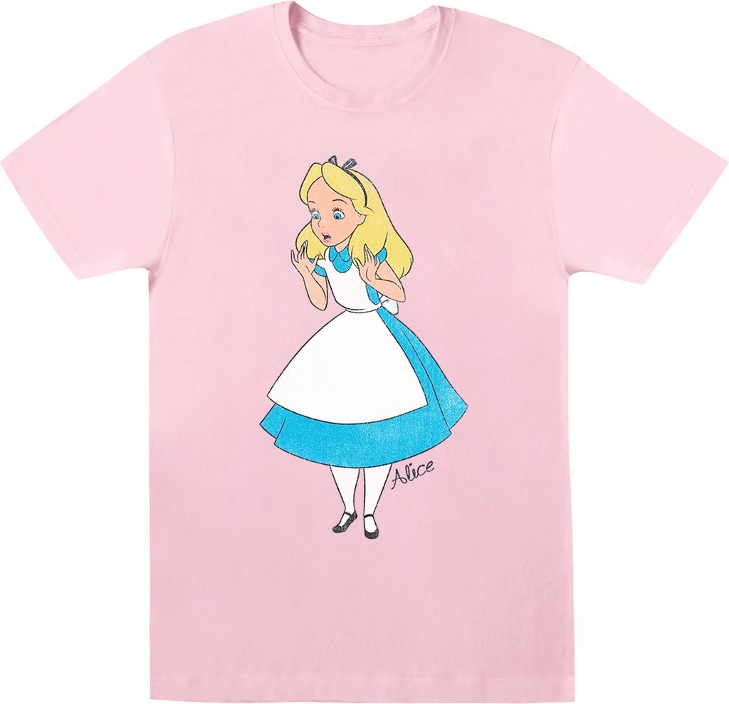 Disney - "Alice in Wonderland" T-Shirt für Herren BI9986 (XXL) (Babyrosa)