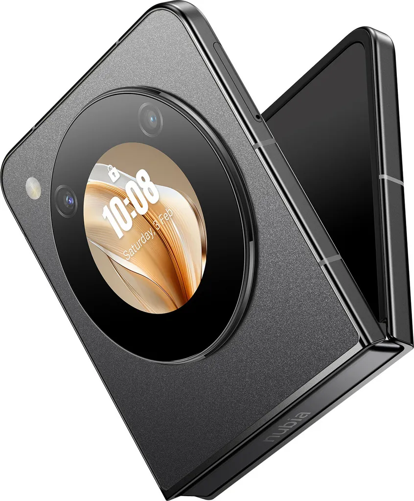 Téléphone Pliable Nubia Flip 5G 256 Go Noir Cosmique État Remarquable