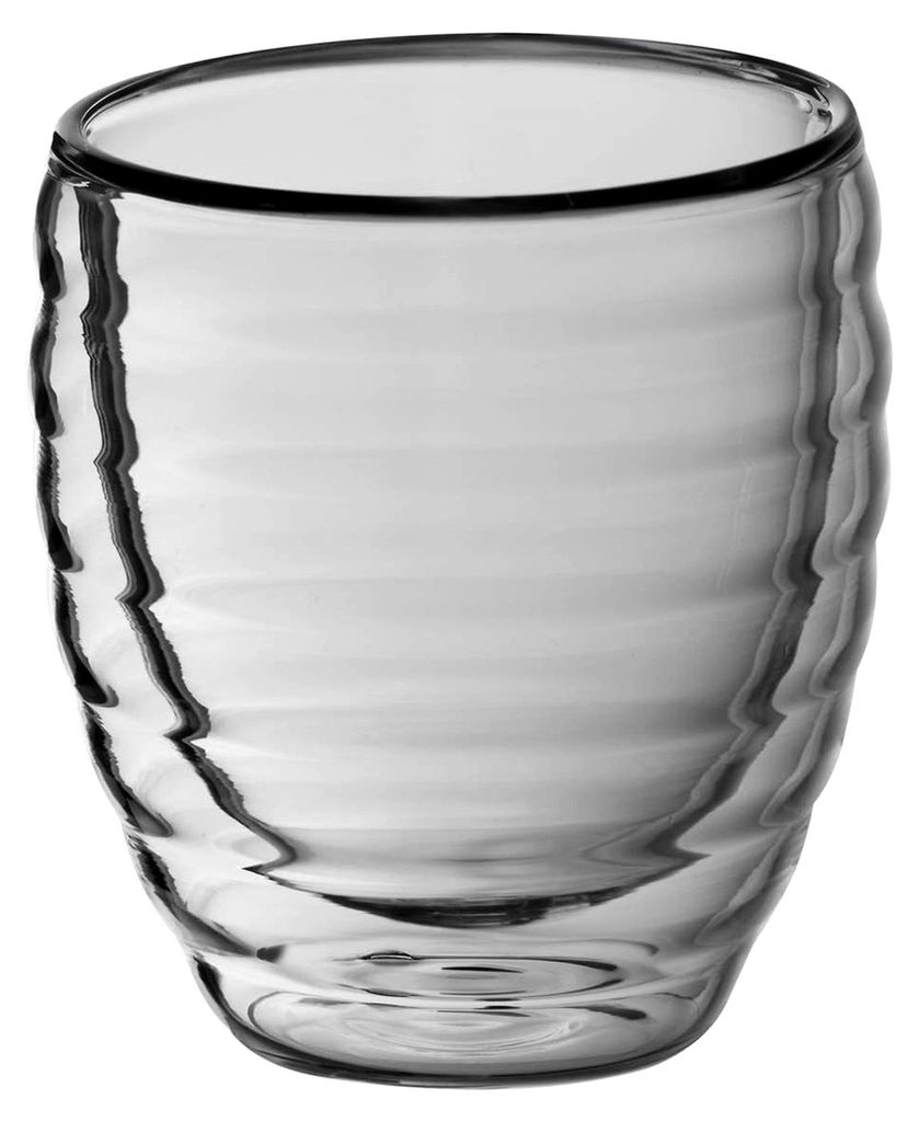 Espressoglas Cesena, 2-teilig, Doppelwandglas, 80 ml, Transparent