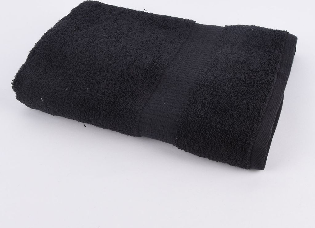 Qualitätsfrottee Handtuch 100% Baumwolle 500g/qm schwarz Größe Duschtuch 70 x 140 cm