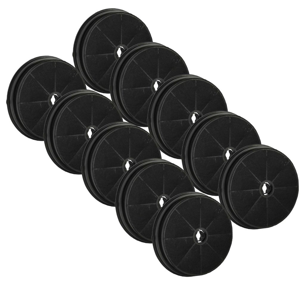 vhbw 10x Aktivkohlefilter kompatibel mit CDA CTA9SS, Produktbild 