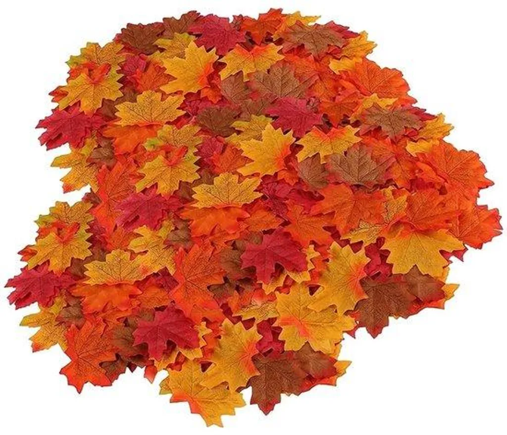 Déco d'Automne sans Entretien : 200 Feuilles Artificielles Réutilisables