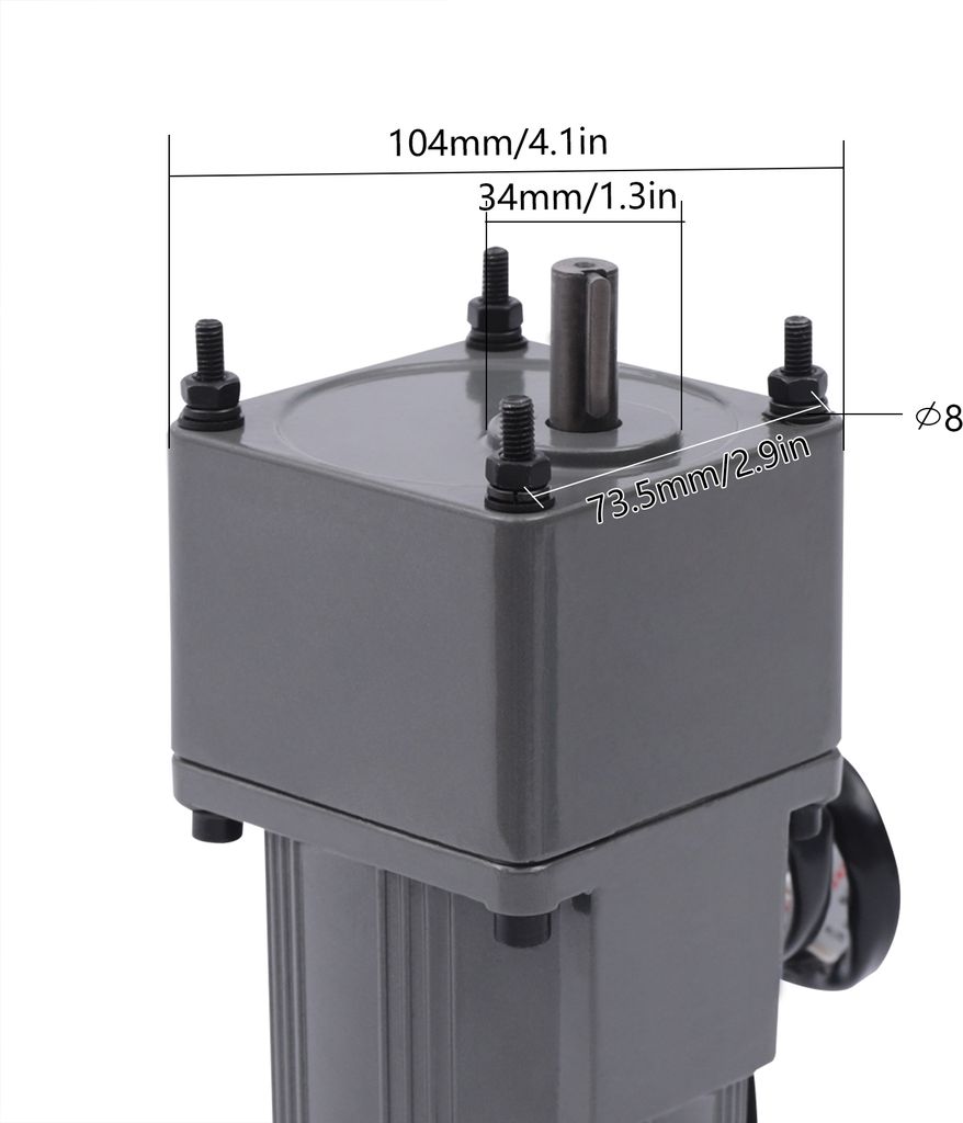 AC 220V 90W Getriebemotor mit Drehzahlregler+Halterung 20K Produktbild 3