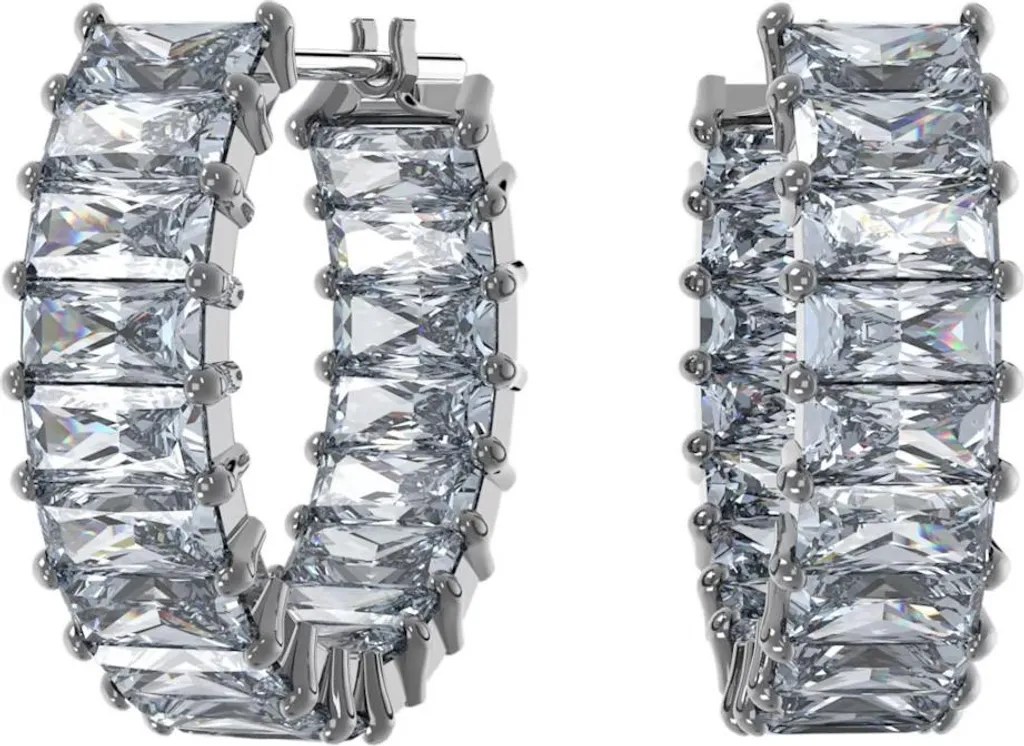 Boucles d'oreilles Swarovski avec fermoir de sécurité pour adultes
