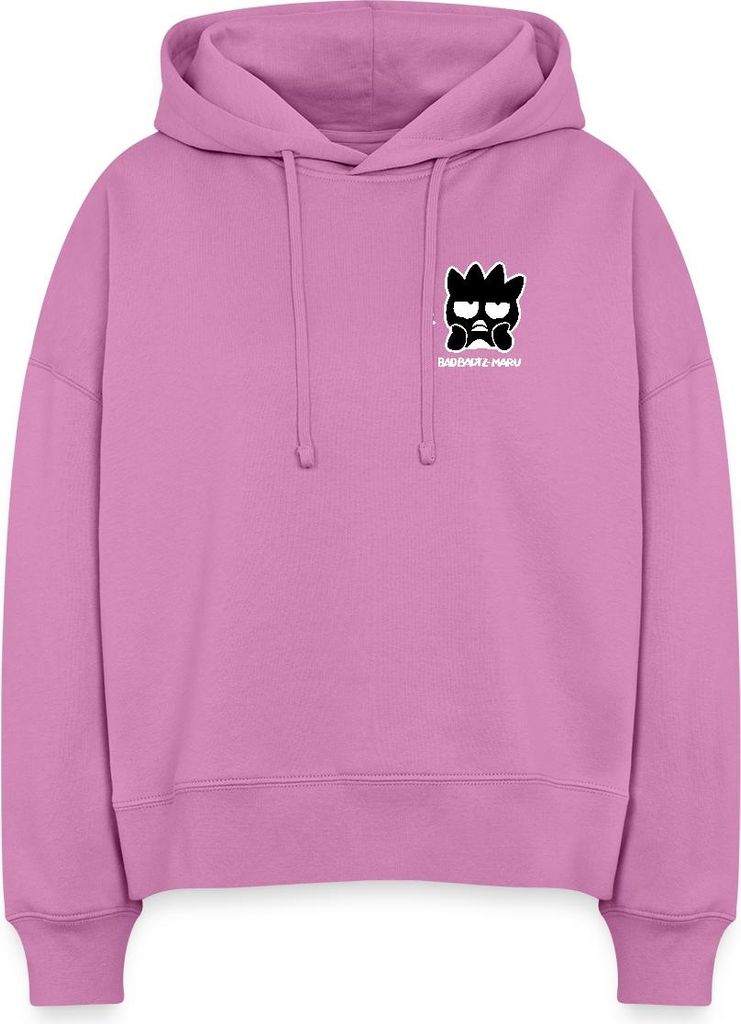 Spreadshirt Bad Badtz-Maru Portrait Frauen Boxy Organic Hoodie, XXL, Pink