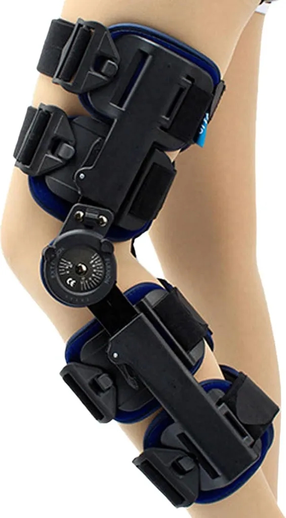 Attelle de genou réglable pour rééducation ligamentaire et ménisque