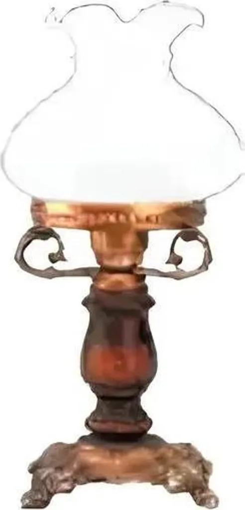 Lampe de table en verre marron luminaire de luxe design élégant H45cm