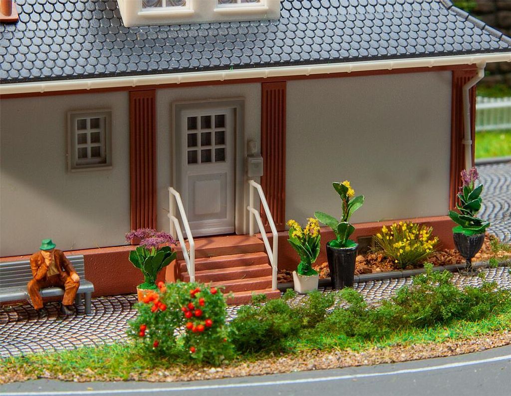 Faller 181284 - 1/87 / H0 6 Topfpflanzen - Neu