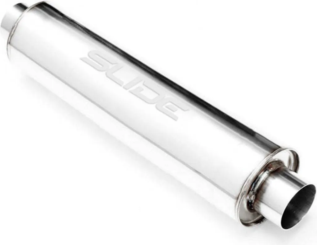 Silencieux central d'échappement en inox 70 mm pour ligne sport 550 mm