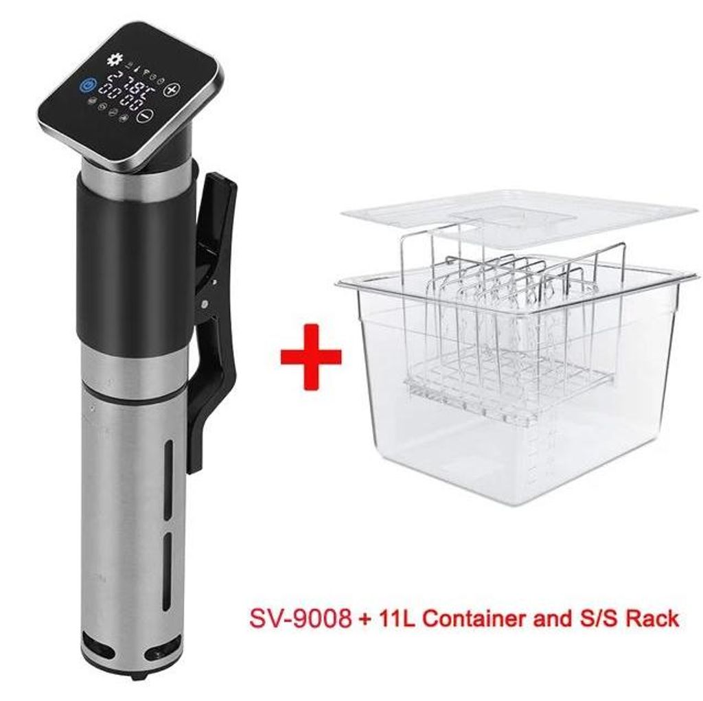Sous-Vide-Stick - SV-9008 - 1300 W - WLAN-App-Steuerung - IPX7-Wasserdicht - Für >6 l - EU-Stecker - Gelb