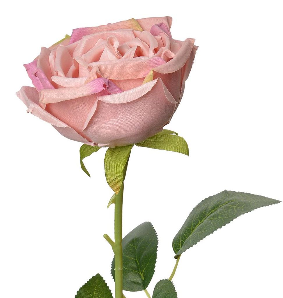 Clayre & Eef Umelý kvet Rose 61 cm ružová plastová Obrázok produktu 