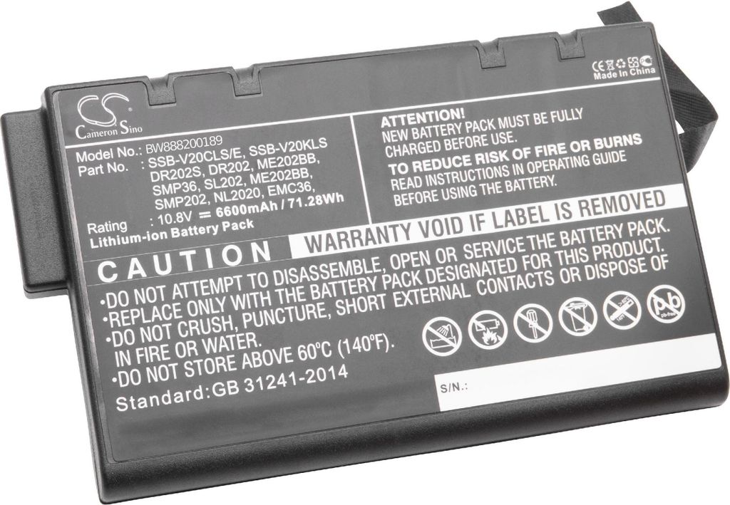 vhbw Akku kompatibel mit Pico 668 ME202BB Notebook (6600 mAh, 10,8 V, Li-Ion)