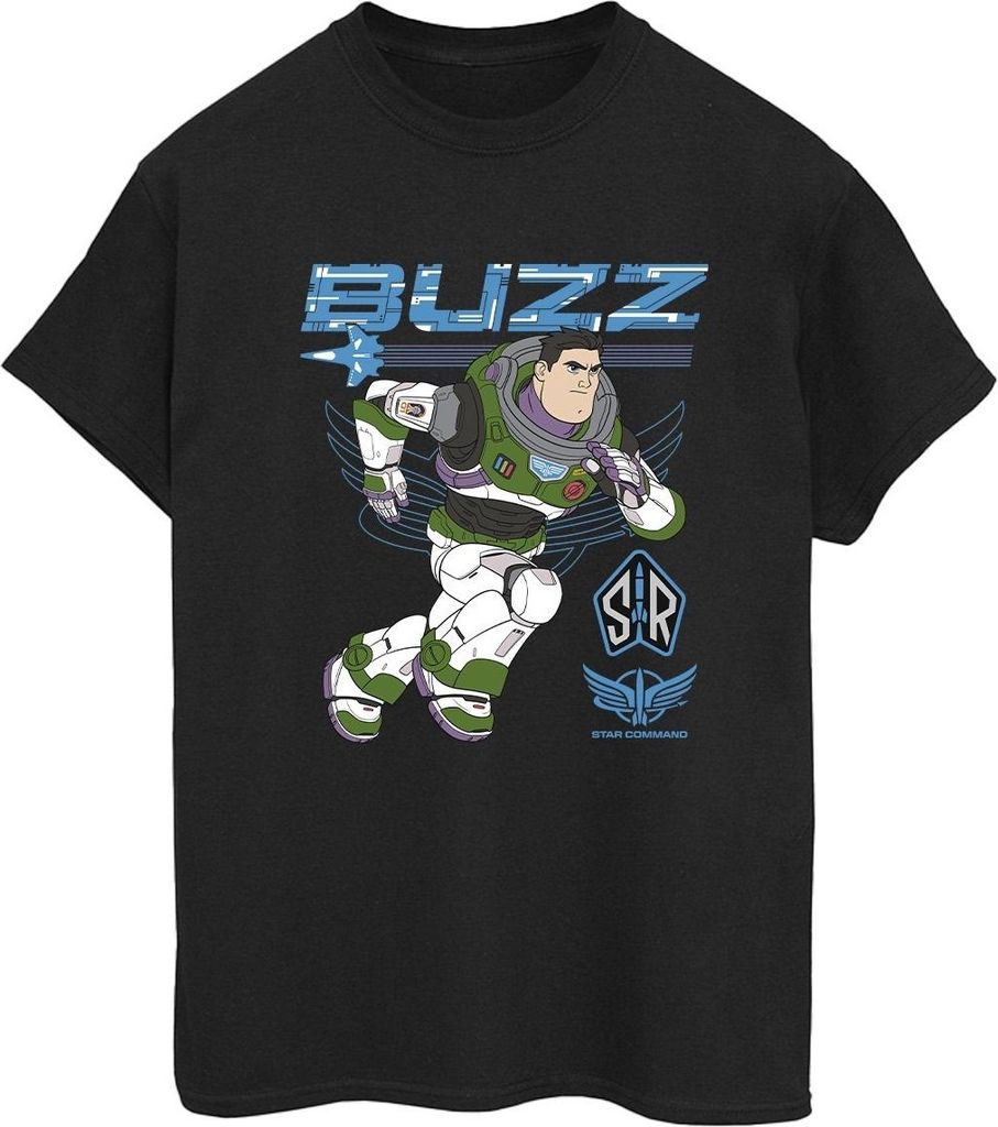 Disney - "Lightyear Run To Action" T-Shirt für Damen BI50348 (L) (Schwarz)