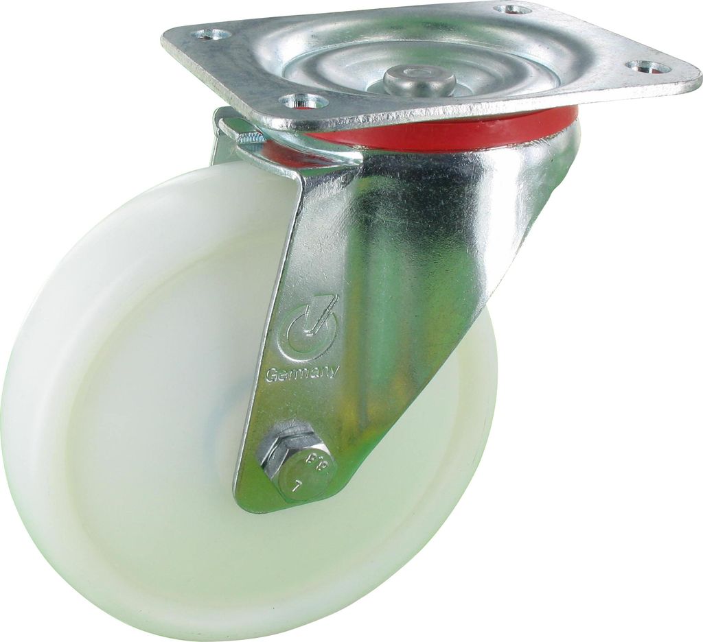 Lenkrolle ohne Feststeller Rad 200mm Polyamid Kugellager Tragfähigkeit:350KG