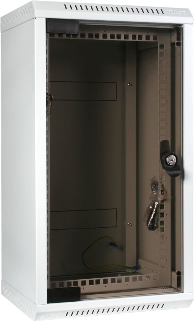 Triton RKA-10-AS3-CAX-X1 10"/19" Wandschrank Hybrid, Glastür, T=260mm, grau
