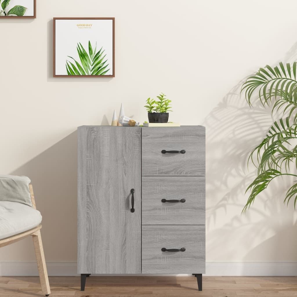 Maison Exclusive - Sideboard Grau Sonoma 69,5x34x90 cm Holzwerkstoff