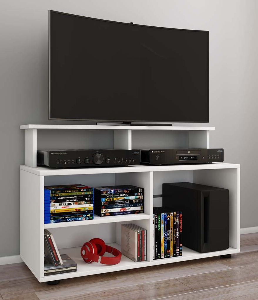 VCM TV Möbel | Lowboard | Fernsehregal mit ausreichend Stauraum | Maße H. 59 x B. 90 x T. 36 cm | Fernseh Möbel - Balansia
