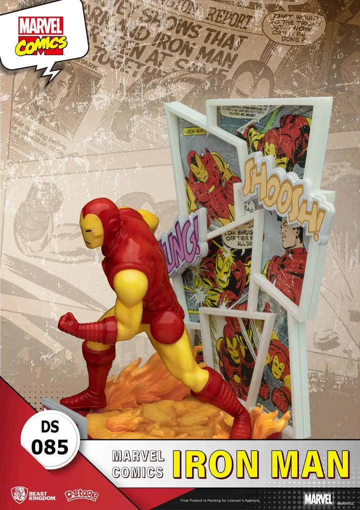 Figurka Marvel Comics D-Stage Iron Man - Statue de Collection Beast Kingdom