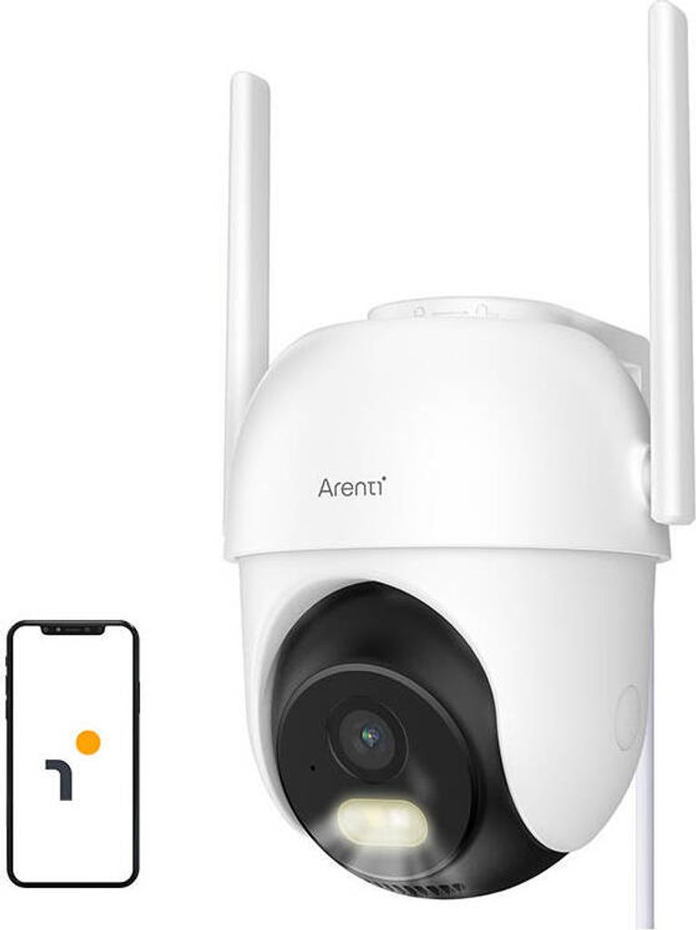 Arenti OP1 4 MP Dualband WLAN Dome Überwachungskamera mit Schwenk- und Neigefunktion, automatischer Verfolgung und dualem Alarmsystem
