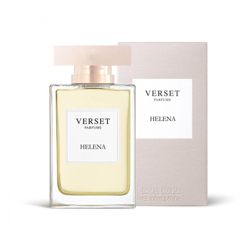 A perfume bottle and its box are displayed against a white background.